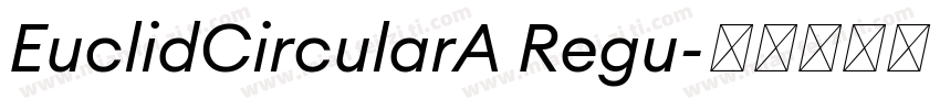 EuclidCircularA Regu字体转换